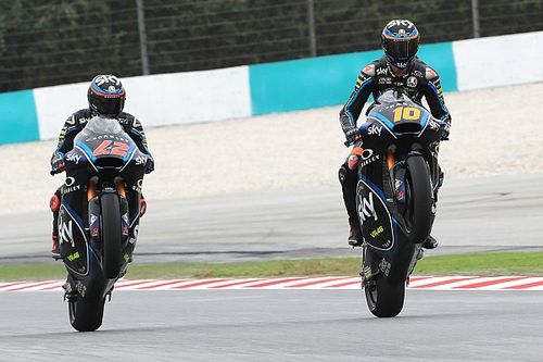 Bagnaia é terceiro e fatura título da Moto2; Marini vence