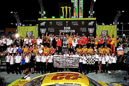 Eye in the Sky: TJ Majors celebrates first NASCAR Cup title