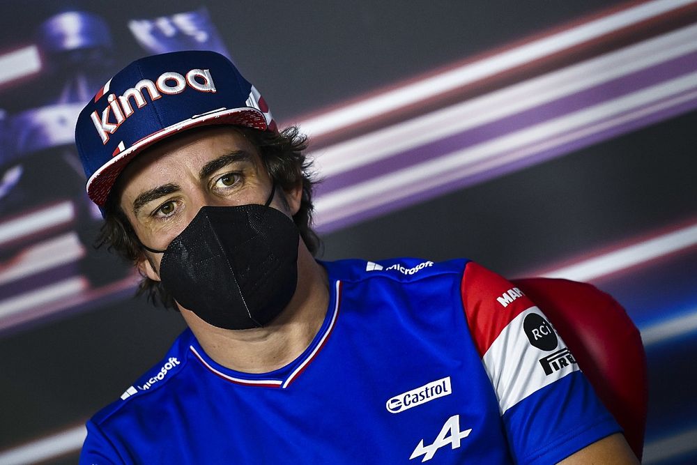 Fernando Alonso, Alpine F1 in the Press Conference