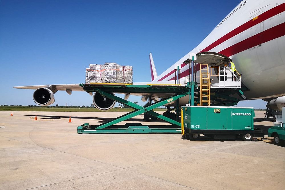 Los aviones de MotoGP llegan a Argentina 