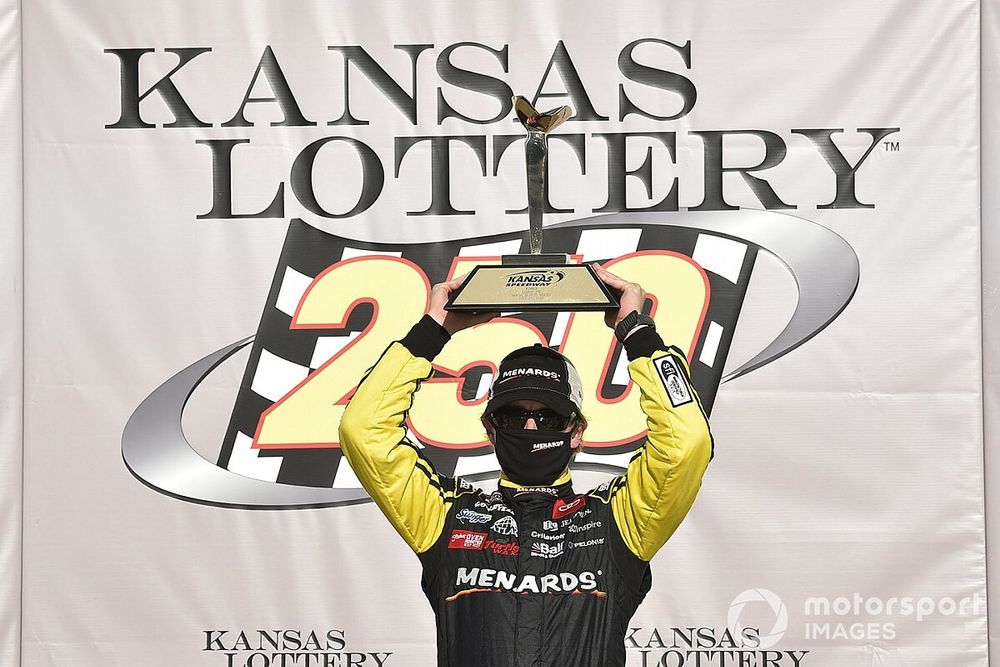 Race Winner Brandon Jones, Joe Gibbs Racing, Toyota Supra