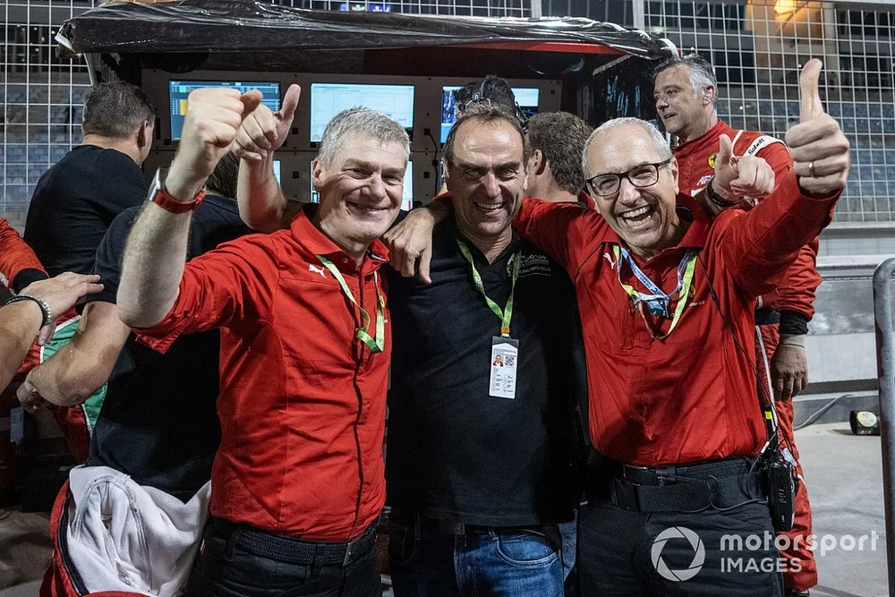 Antonello Coletta, responsabile Attivit&agrave; Sortive GT Ferrari, Amato Ferrari, team principal AF Corse, e Ferdinando Cannizzo, direttore tecnico Ferrari GT