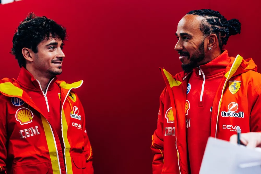 Charles Leclerc, Lewis Hamilton, Ferrari Test Barcelona