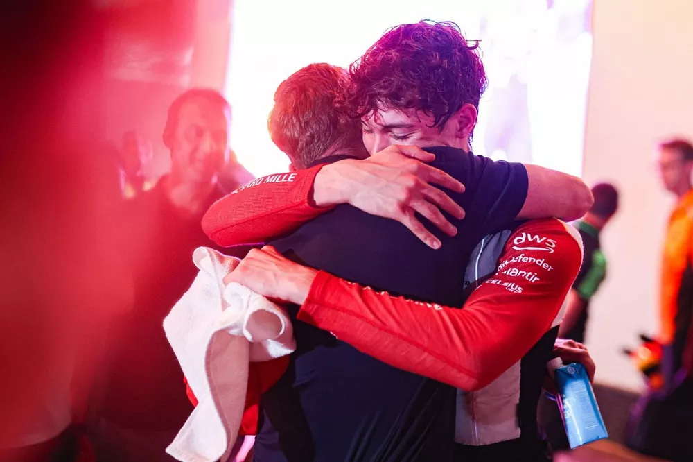 Oliver Bearman, Ferrari with his father

