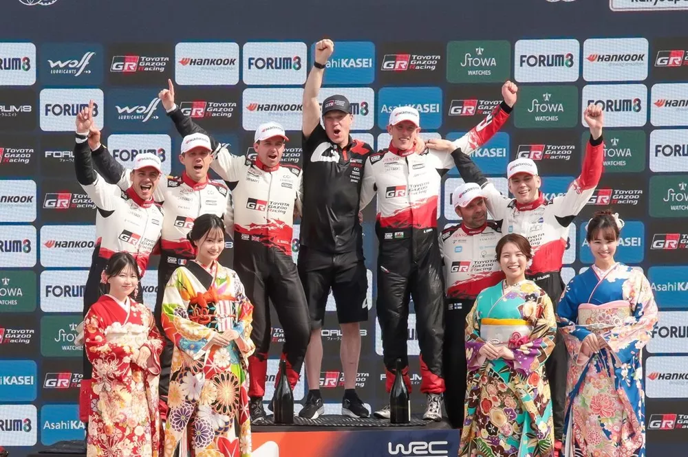 Elfyn Evans, Scott Martin, Toyota Gazoo Racing WRT Toyota GR Yaris Rally1, Sebastien Ogier, Vincent Landais, Toyota Gazoo Racing WRT Toyota GR Yaris Rally1, Sami Pajari, Marko Salminen, Toyota Gazoo Racing WRT2 Toyota GR Yaris Rally1