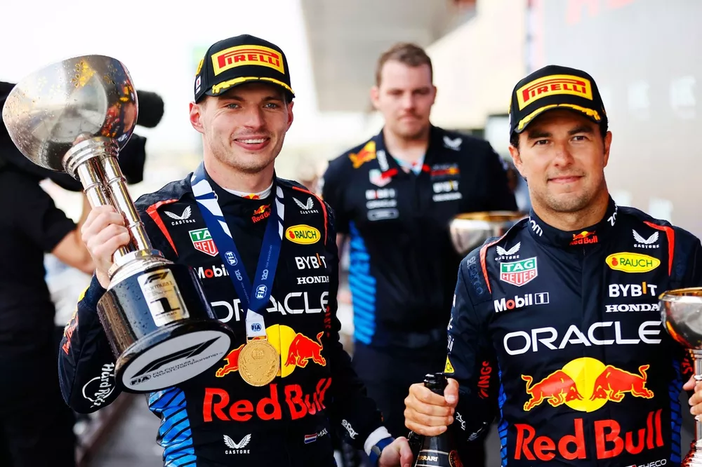 Max Verstappen y Sergio P&eacute;rez, Red Bull Racing