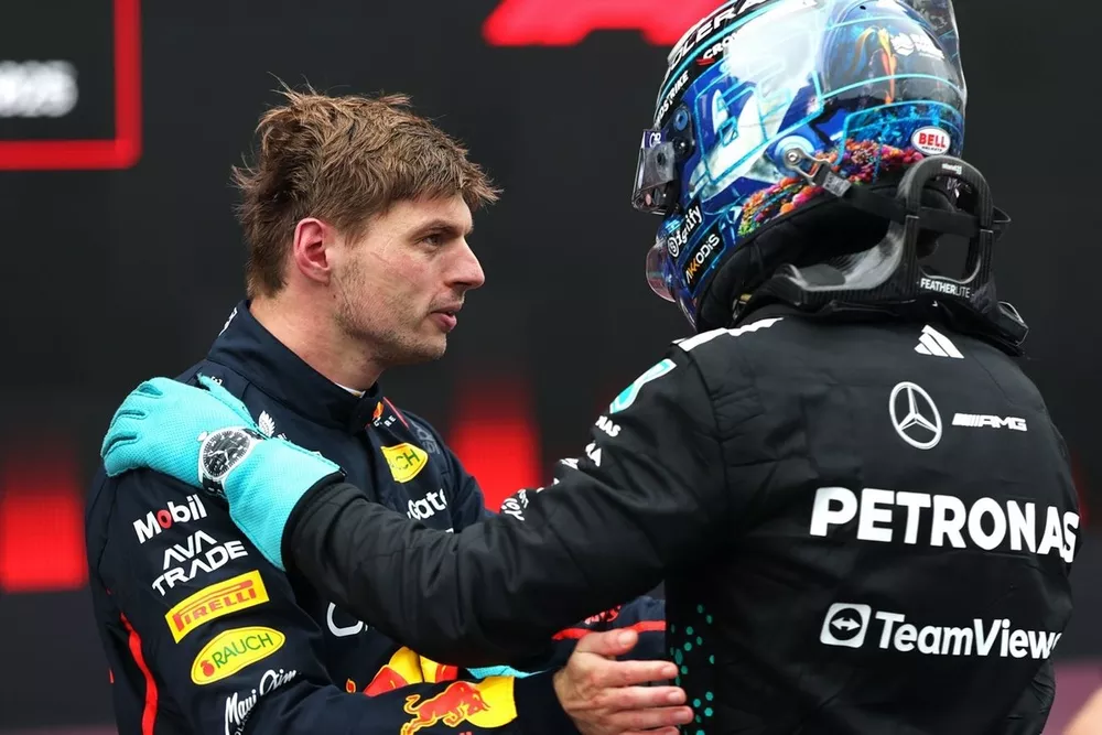 Max Verstappen, Red Bull Racing, George Russell, Mercedes