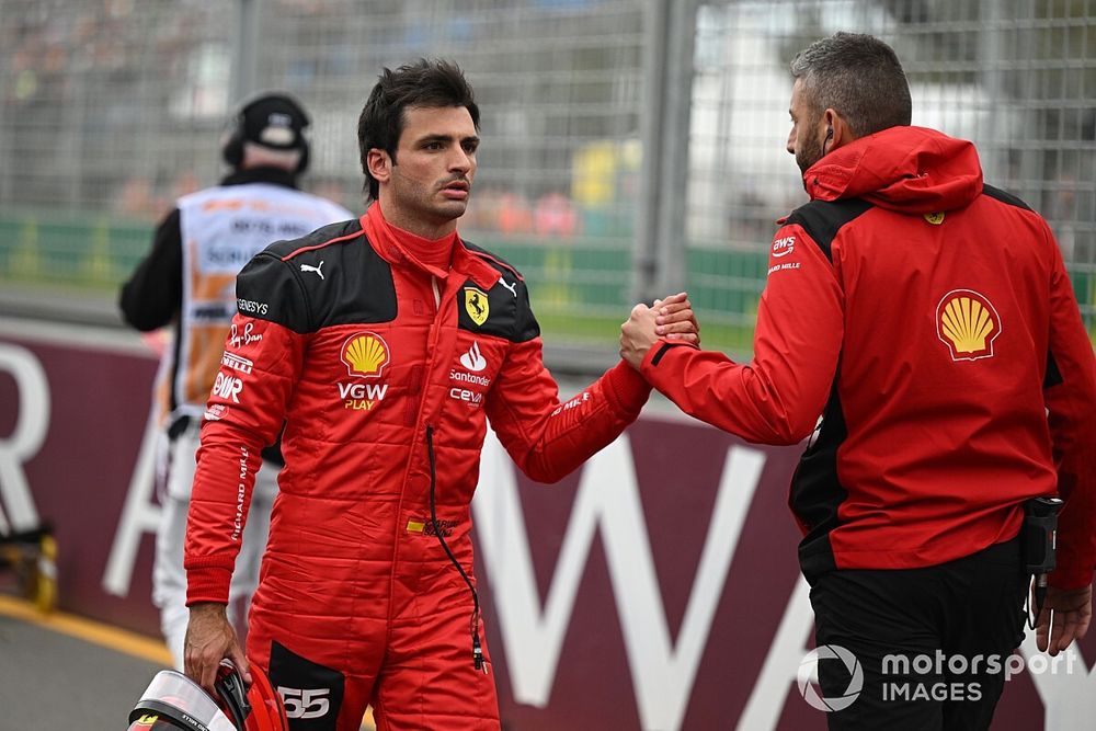 Carlos Sainz, Scuderia Ferrari, en Parc Ferme tras la clasificación