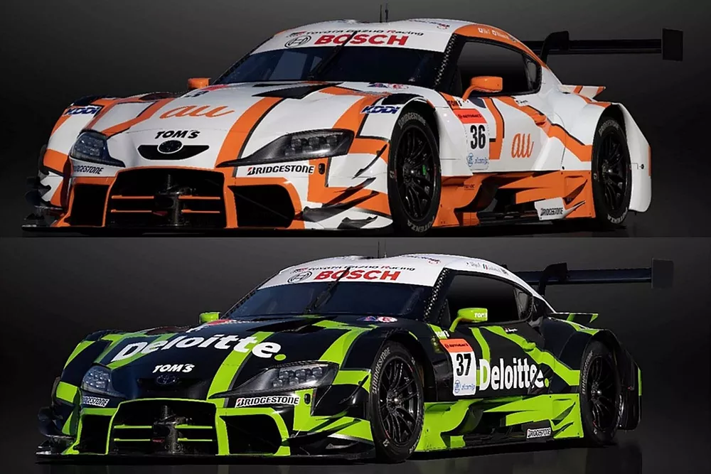 TOM'S reveals striking new liveries for 2023 SUPER GT season