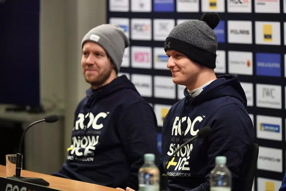 Conf&eacute;rence de presse, Sebastian Vettel, Mick Schumacher