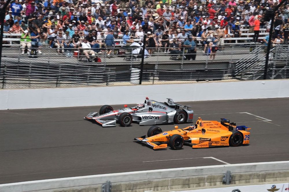 Will Power, Team Penske Chevrolet, Fernando Alonso, Andretti Autosport Honda