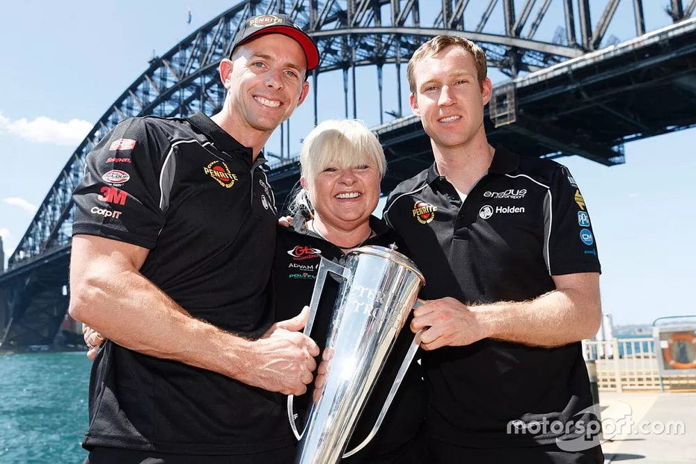 David Reynolds,  Louke Youlden, Erebus Motorsport Holden, Betty Klimenko, Erebus Motorsport Holden team owner