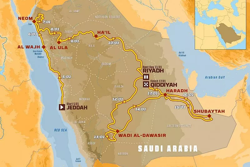 Percorso Dakar 2020