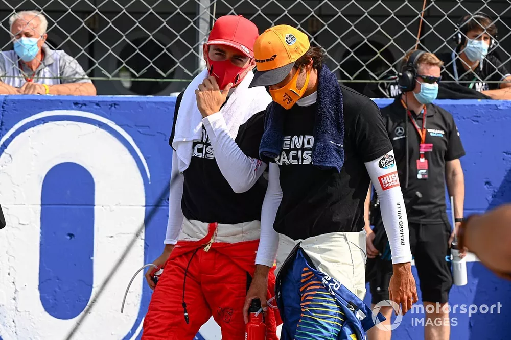 Charles Leclerc, Ferrari, Carlos Sainz Jr., McLaren