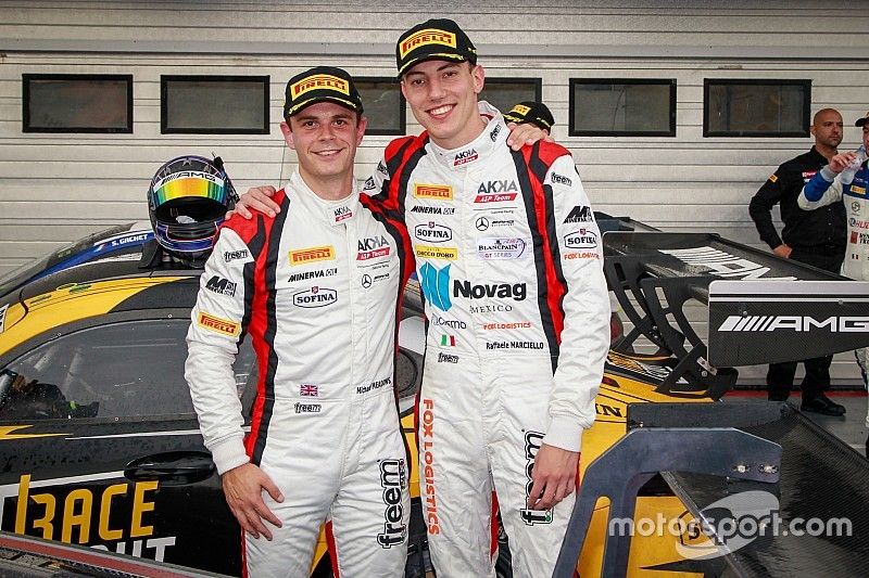Los ganadores: #88 Akka ASP Team Mercedes-AMG GT3: Raffaele Marciello, Michael Meadows
