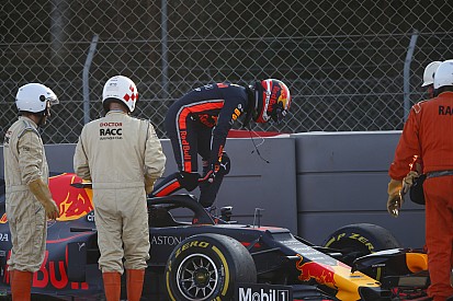 GALERI: Insiden Gasly-Albon pada hari kedua tes F1