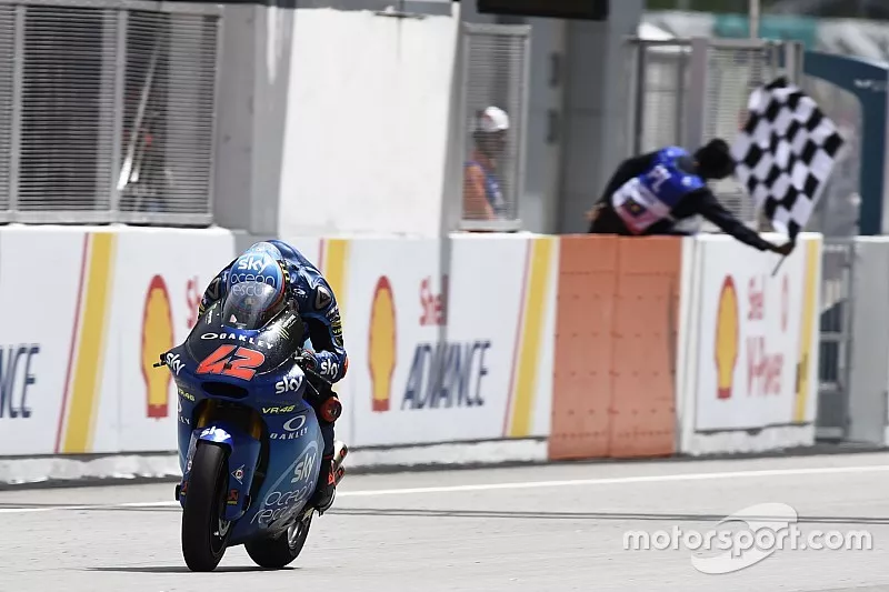 Le Champion du monde Moto 2, Francesco Bagnaia, Sky Racing Team VR46 