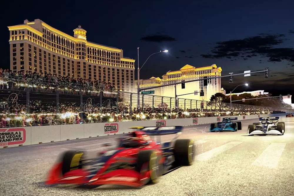 Las Vegas track action