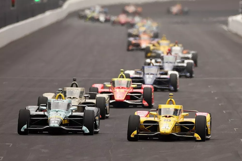 Alex Palou, Chip Ganassi Racing Honda, Alexander Rossi, Ed Carpenter&nbsp;Racing Chevrolet