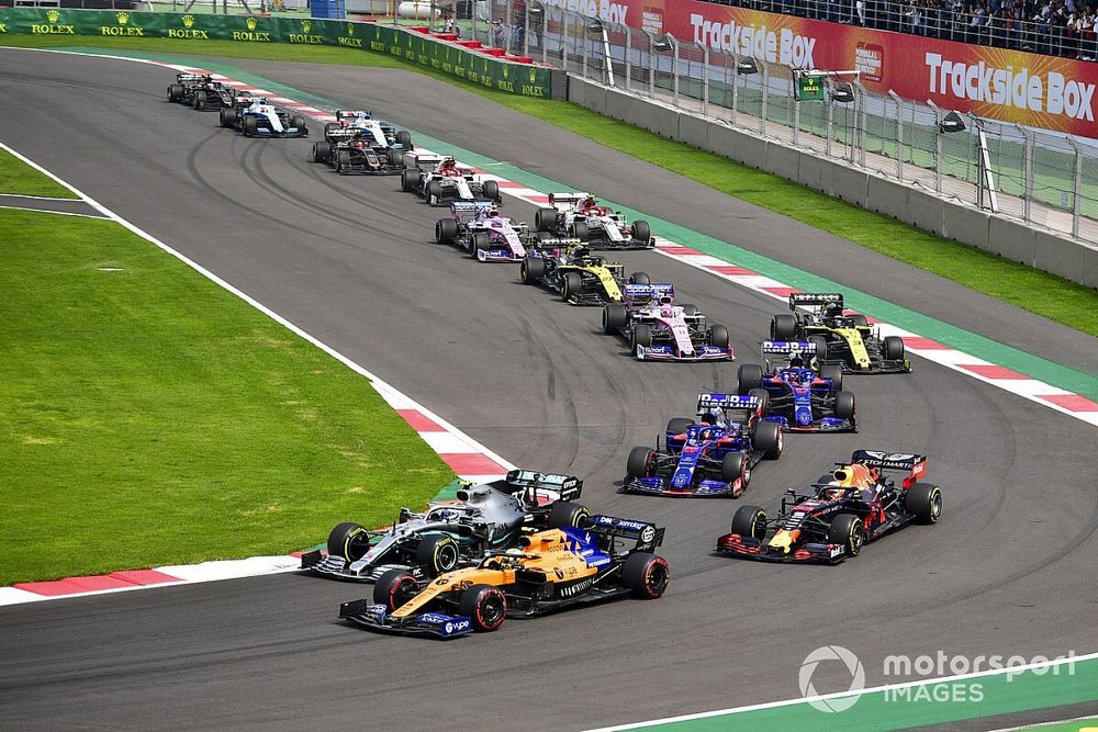 Lando Norris, McLaren MCL34,Valtteri Bottas, Mercedes AMG W10, Max Verstappen, Red Bull Racing RB15, Daniil Kvyat, Toro Rosso STR14, Pierre Gasly, Toro Rosso STR14, Daniel Ricciardo, Renault F1 Team R.S.19