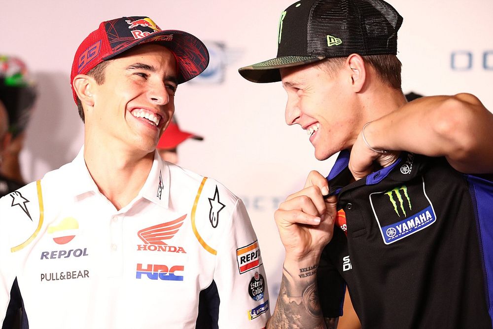 Marc Márquez, Repsol Honda Team Fabio Quartararo, Yamaha Factory Racing