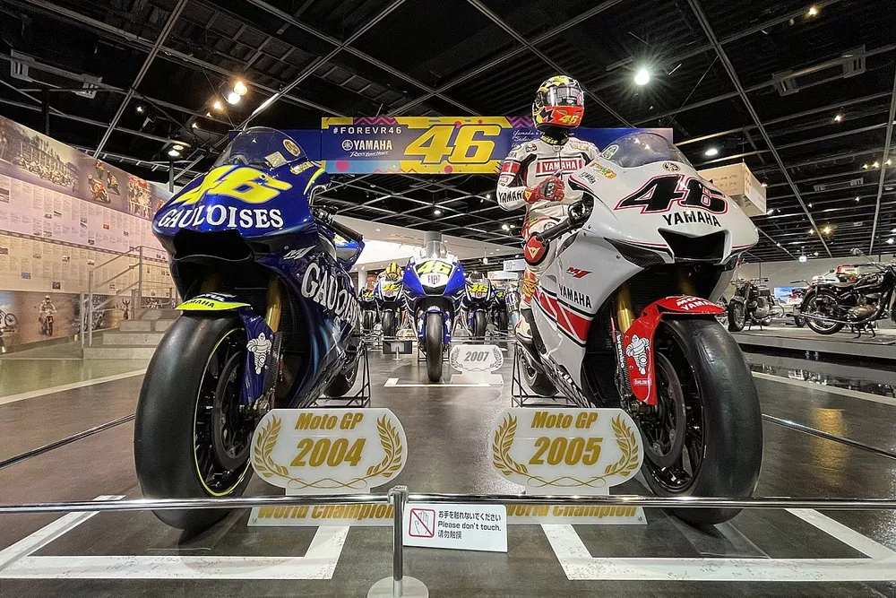 バレンティーノ・ロッシの歴代YZR-M1が集結！ ヤマハ