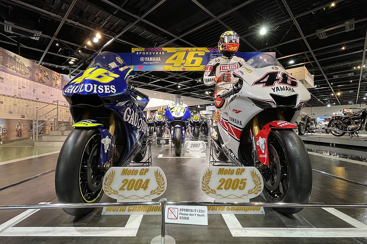 バレンティーノ・ロッシの歴代YZR-M1が集結！ ヤマハ