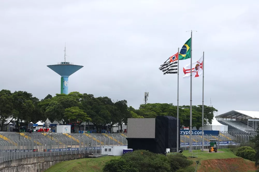 Las banderas de Brasil y Sao Paulo