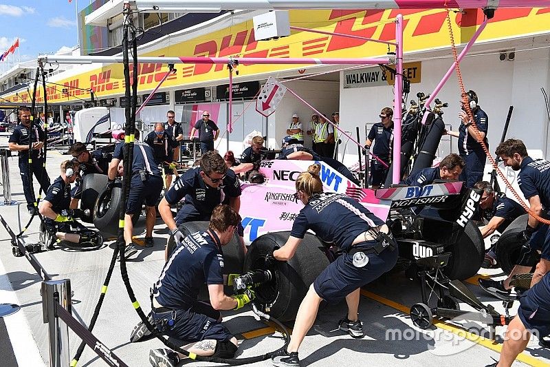 Force India F1 pit stops