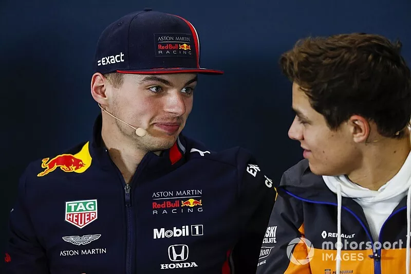 Conf&eacute;rence de presse : Max Verstappen, Red Bull Racing, et Lando Norris, McLaren 