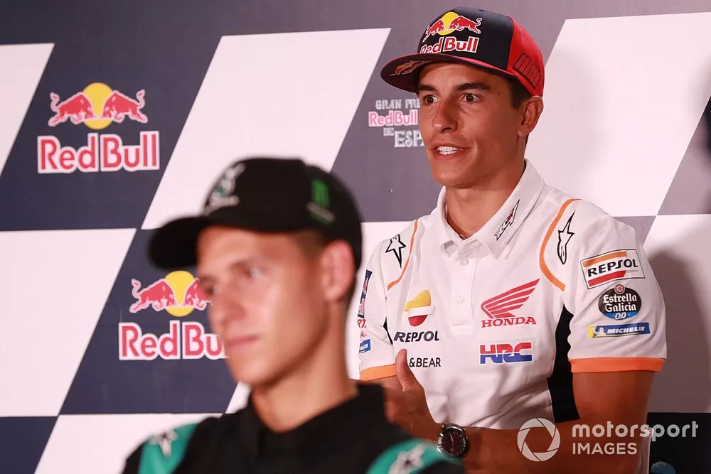 Marc Marquez, Repsol Honda Team, en conf&eacute;rence de presse