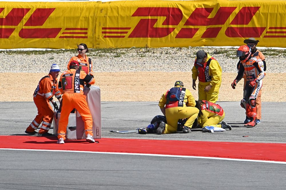 Accidente de Marc Márquez, Repsol Honda Team, Miguel Oliveira, RNF MotoGP Racing