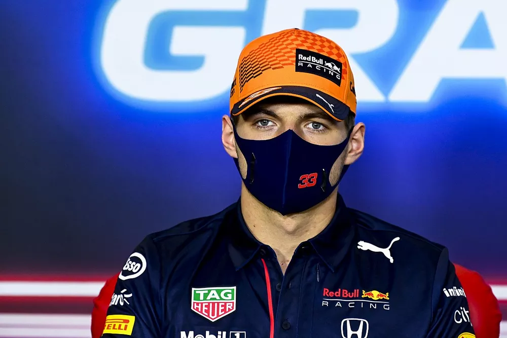 Max Verstappen, Red Bull Racing, en conf&eacute;rence de presse