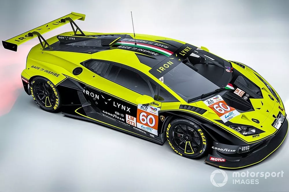 #60 Iron Lynx, Lamborghini Huracan GT3 EVO2: Claudio Schiavoni, Matteo Cressoni, Franck Perera