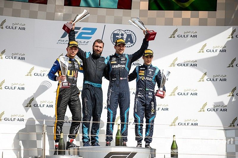 Nicholas Latifi, DAMS, Luca Ghiotto, UNI VIRTUOSI y Sergio Sette Camara, DAMS 