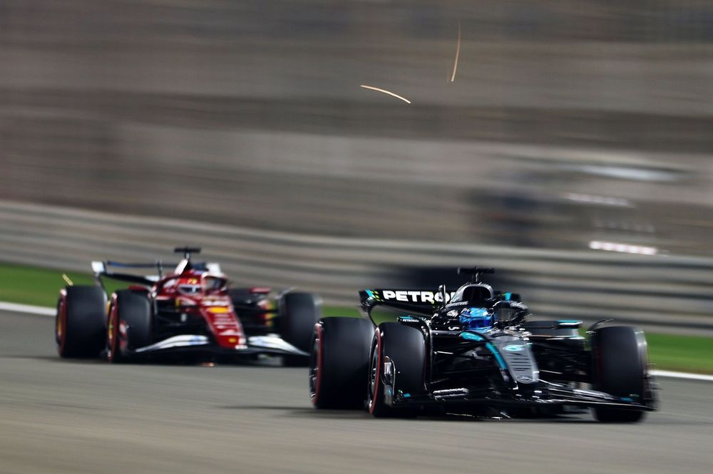 Charles Leclerc, Ferrari, George Russell, Mercedes