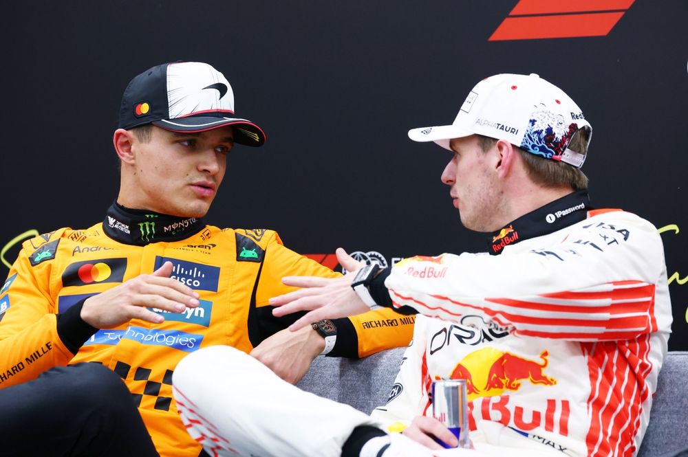 Lando Norris, McLaren, Max Verstappen, Red Bull Racing