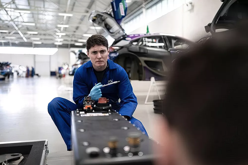Adrien Fourmaux working on WRC Puma by M-Sport