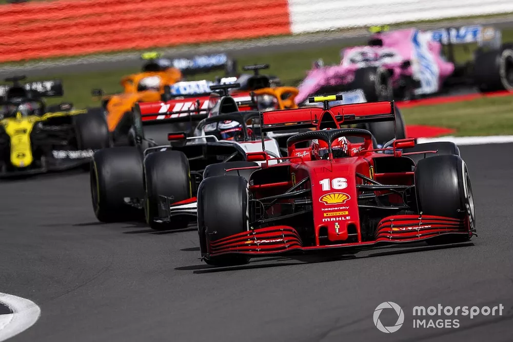 Charles Leclerc, Ferrari SF1000, Romain Grosjean, Haas VF-20, Daniel Ricciardo, Renault F1 Team R.S.20