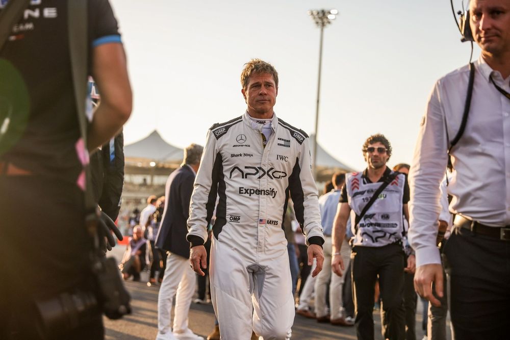 Brad Pitt, actor playing Sonny Hayes, a driver of the fictional Apex APXGP F1 team