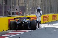 VIDEO: El accidente de Colapinto que causó una bandera roja en la FP1 de Azerbaiyán