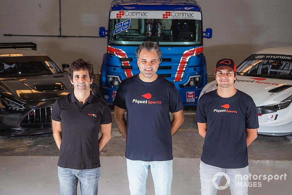 Sérgio Jimenez, Carlos Chiarelli e Nelsinho Piquet