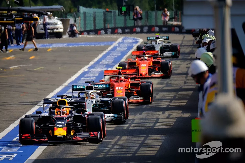 Max Verstappen, Red Bull Racing RB15 in the pitlane