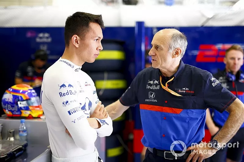 Alexander Albon, Toro Rosso e Franz Tost, Team Principal, Toro Rosso 