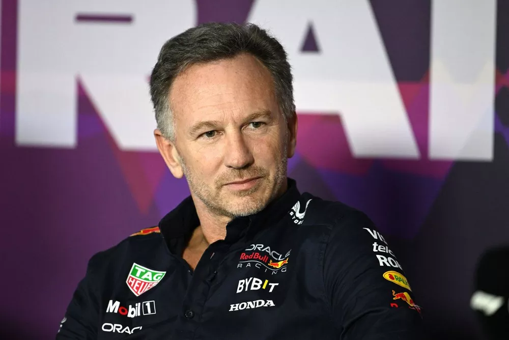 Christian Horner, Team Principal, Red Bull Racing at the Press Conference