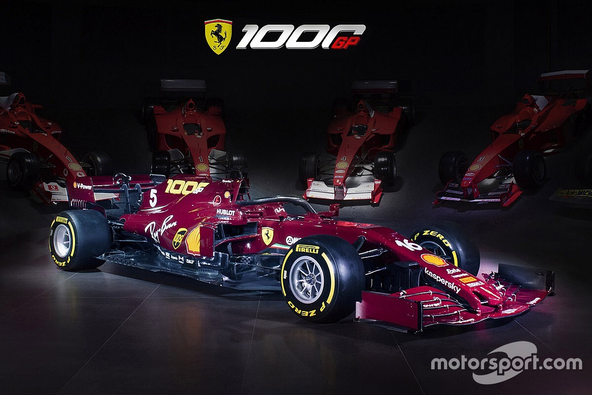 Ferrari unveils anniversary livery for 1000th F1 GP at Mugello