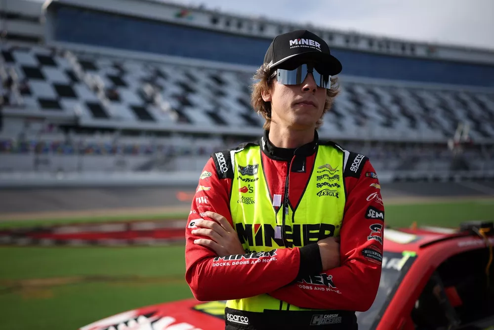 Carson Hocevar, No. 77 Spire Motorsports Chevrolet