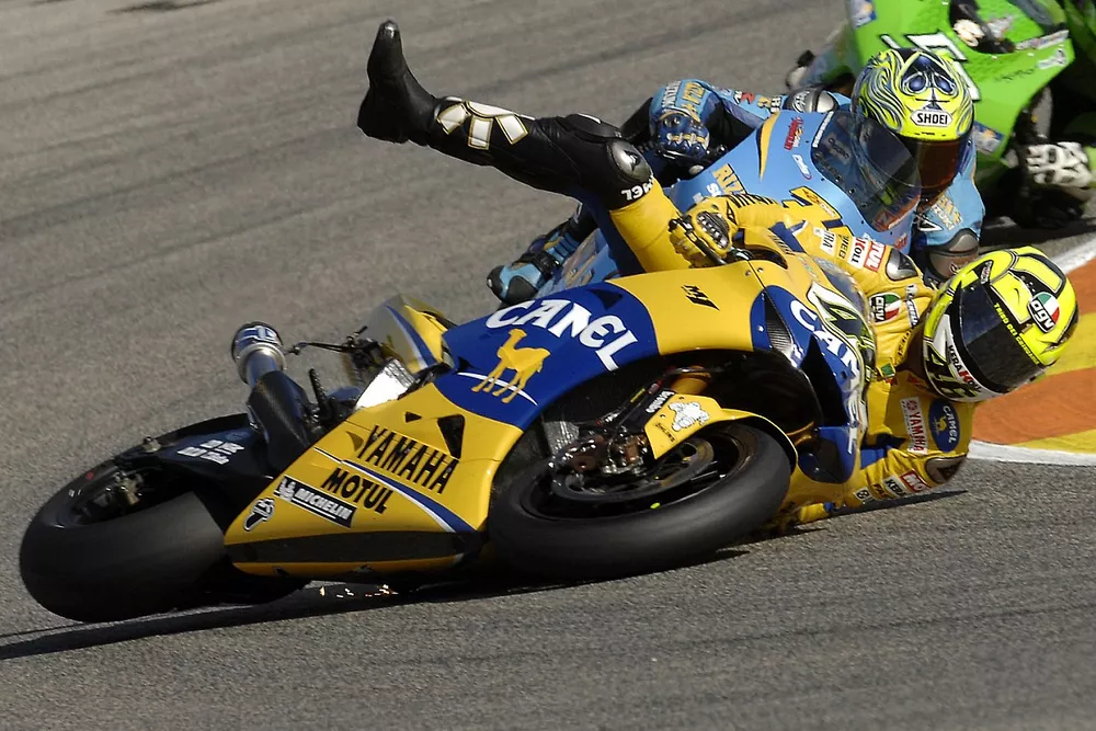 Valentino Rossi chute