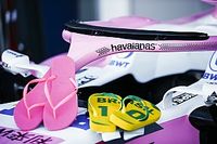 Force India imita a McLaren: una famosa marca de chanclas patrocina su Halo