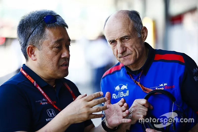 Masashi Yamamoto, directeur g&eacute;n&eacute;ral, Honda Motorsport, et Franz Tost, Team Principal, Toro Rosso